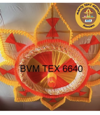 Designer Mandap Ceiling - 15 FT X 15 FT - Made Of Taiwan & Lycra