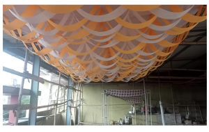 Mandap Ceiling Top - 10 FT X 20 FT - Made Of Taiwan & Lycra Cloth