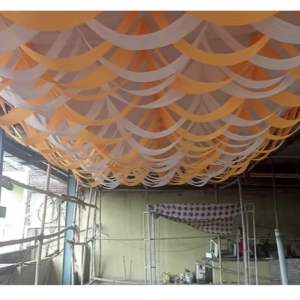 Mandap Ceiling Top - 10 FT X 20 FT - Made Of Taiwan & Lycra Cloth
