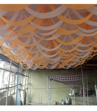 Mandap Ceiling Top - 10 FT X 20 FT - Made Of Taiwan & Lycra Cloth