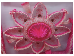 Designer Mandap Ceiling - 15 FT X 15 FT - Made Of Taiwan & Lycra