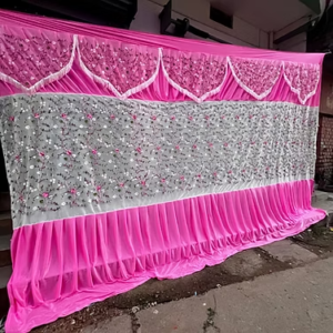 All Over Net Parda Pink 10*15