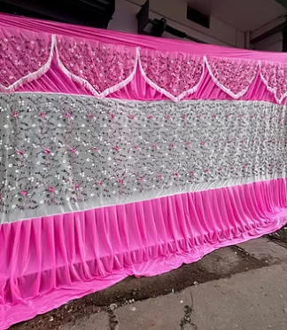 All Over Net Parda Pink 10*15