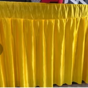 15 FT - Table Cover Frill - Made Of LYCRA 26G-YELLOW