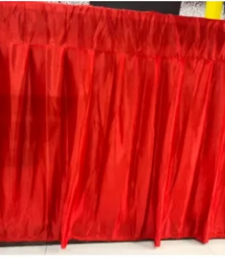 15 FT - Table Cover Frill - Made Of LYCRA 26G-RED