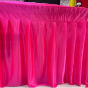 15 FT - Table Cover Frill - Made Of LYCRA 26G-PINK