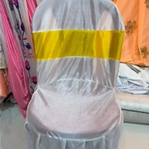 Chair Cover Heavy Lycra For Wedding Yellow