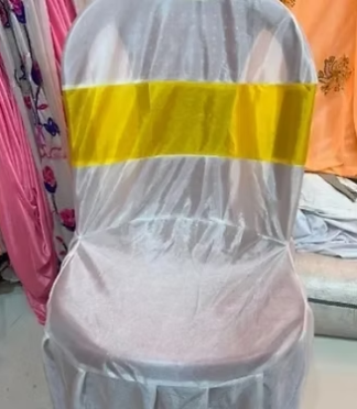 Chair Cover Heavy Lycra For Wedding Yellow