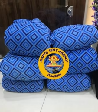 Micro Printed Tent Fabric Blue