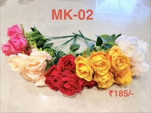 Multicolor Artificial Rose Bunch (MK-02)