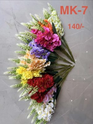 Multicolor Carnation Flower Bunch with Filler (MK-07)