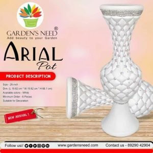 Garden’s Need Arial Pot 26 Inch White manufacturer product photo