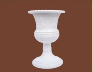 Garden’s Need Bangkok Pot ST 17 Inch White decorative pedestal pot