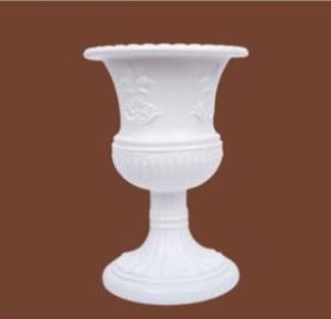 Garden’s Need Bangkok Pot ST 17 Inch White decorative pedestal pot