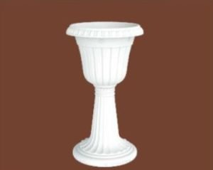Garden’s Need Jumbo Tulip Pot 22 Inch White decorative pedestal pot