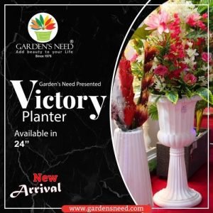 Garden’s Need Victory Pot 24 Inch White manufacturer product photo